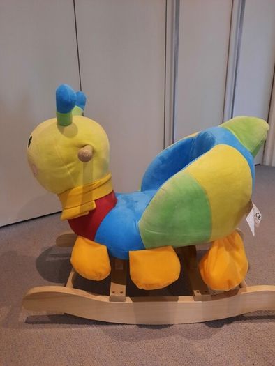 Wooden Colourful Baby Toddler Rocker. Excellent Condition