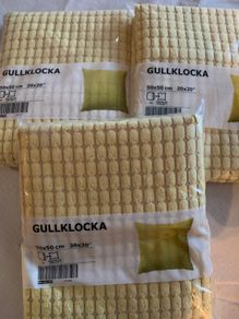 Three IKEA Yellow Cushion Covers Never Used