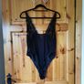 BNWT Fab Black Bodysuit with Leather Look Bottom size 16 Image 4