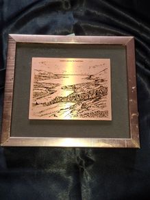 Vintage Copper Etching is Titled "Carlingford Lough, From The Flagstaff, Newry., Postage Available or Collection