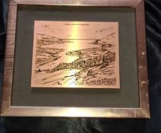 Vintage Copper Etching is Titled "Carlingford Lough, From The Flagstaff, Newry., Postage Available or Collection
