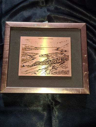 Vintage Copper Etching is Titled "Carlingford Lough, From The Flagstaff, Newry., Postage Available or Collection
