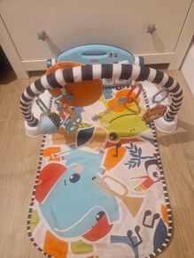 Fisher-Price Glow and Grow Kick & Play Piano Baby Gym Blue