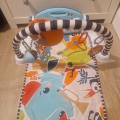 Fisher-Price Glow and Grow Kick & Play Piano Baby Gym Blue