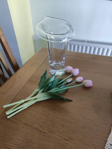 Tall Glass Vase