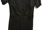 Dorothy Perkins Silver Glitter Keyhole Fit &amp; Flare Dress New With Tags Size UK6 Payment by Paypal or Revolut