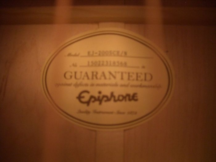 Epiphone EJ-200 SCE / N Electro Acoustic Guitar