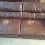 brown leather sofa Image 2