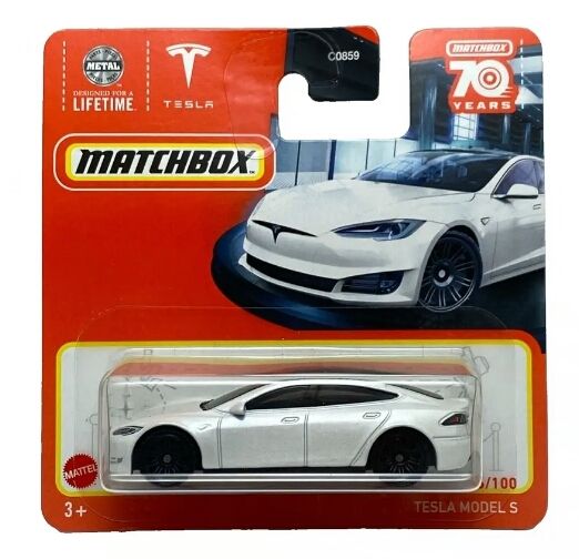Matchbox Tesla Model S White