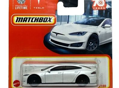 Matchbox Tesla Model S White