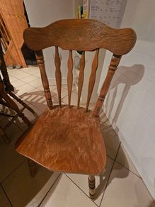 Solid wood dining table and 6 chair