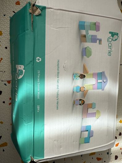 Hospital wooden blocks set "roarie" role play set