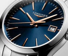 Longines Conquest Classic Unisex/Ladies 34mm Stainless Quartz Watch - As New Current Model