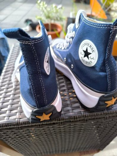Converse Run Star Hike High Top Navy Blue Size UK 7.5