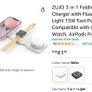 ZUJO 3 in 1 Folding Wireless Magnetic Charger with Floating Stand Image 9
