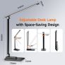 Desk Lamp LED Table Lamp,15 Modes LED Desk Lamp,Dimmable Bedside Lamps with Timer,Multi-Powered Desk Lamps for Study Lamp Reading Light,Adjustable Desk Light,Black Desk Lamp for Bedroom,Home,Office Image 3