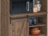 Sideboard With Sliding Door Chest Of Drawers  Kitchen Cabinet Tall Cabinet  Dark Brown