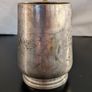 Late Victorian Vintage EPN Tankard 1880 to 1900 Engraved Floral Silver Plate Mug Image 2