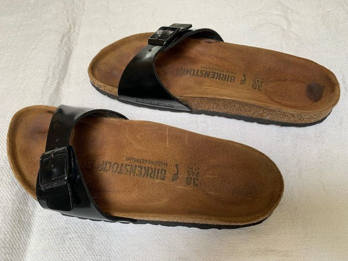 Birkenstock Black Patent Madrid mules