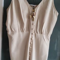 Zara Linen Midi Sz Xl (fit 12-14uk)