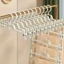 White Plastic Hangers with Clips for Skirts or Trousers White Plastic Hangers with Clips for Skirts or Trousers x20 Image 6