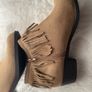 Brown suede fringe ankle boot size 7 - New Image 4