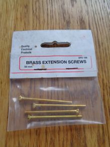 Brass Extension Screws x 4 for sale