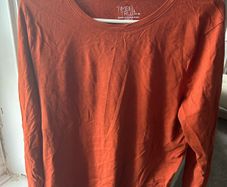 Rust Long Sleeve Top /Size L (12/14)