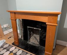 fireplace and surround