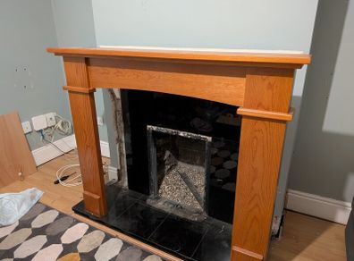 fireplace and surround