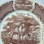 Vintage Fair Winds Friendship of Salem Dinner Plate 10.5 Alfred Meakin England Image 3