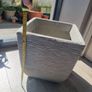 Pot 32cm/12" Square, Grey Textured Image 3