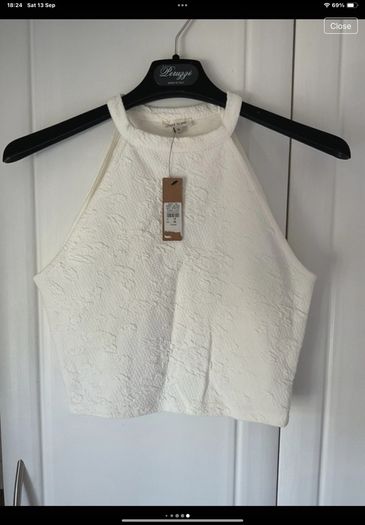 top Bnwt size 10 cream top river island
