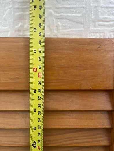 Solid timber louvre wardrobe doors