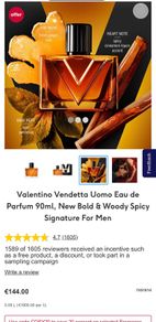 VALeNTINO Vendetta 90ml parfum for him / latest release