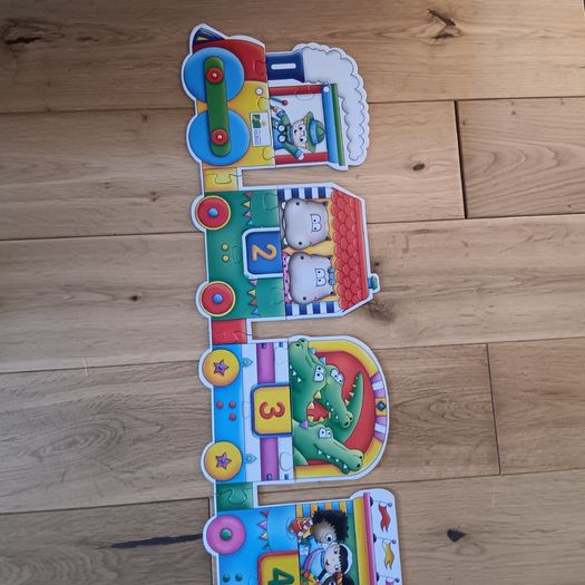 Alphabet and numbers giant  Train puzzles /jigsaw
