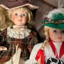 5 porcelain dolls with extra clothing perfect condition Image 8