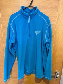 Blue fleece jumper