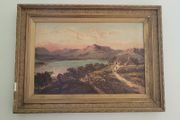 19th Century gilt framed Scottish highland oil on canvas