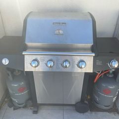 Master Cook 4-Burner Gas BBQ + Side Burner & Outdoor Cover