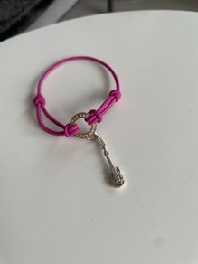 Thomas Sabo Textile Wristlet with Silver Guitar Charm