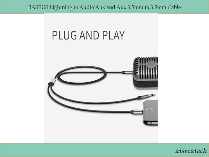 BASEUS Lightning and 3.5mm Aux to 3.5mm Aux Cable