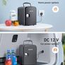 NEW SALE | Mini Fridge 4 Litre, 6 Can Portable AC+DC Power Cooler & Warmer, for Bedrooms, Cars, Offices; Skincare, Makeup, Cosmetics, Food Image 2