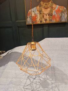 copper effect ceiling light