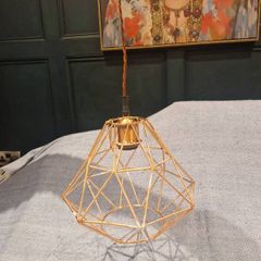copper effect ceiling light