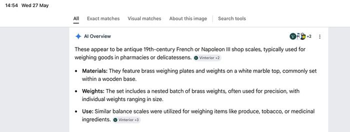 vintage weighing