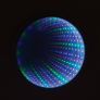 Infinity Mirror | Light Up Sensory White Mirror 25cm Multi-Colour 42-LED Image 2