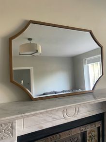 Antique brass/gold bevelled edge mirror
