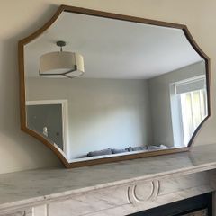Antique brass/gold bevelled edge mirror
