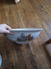 vintage ceramic washbowl